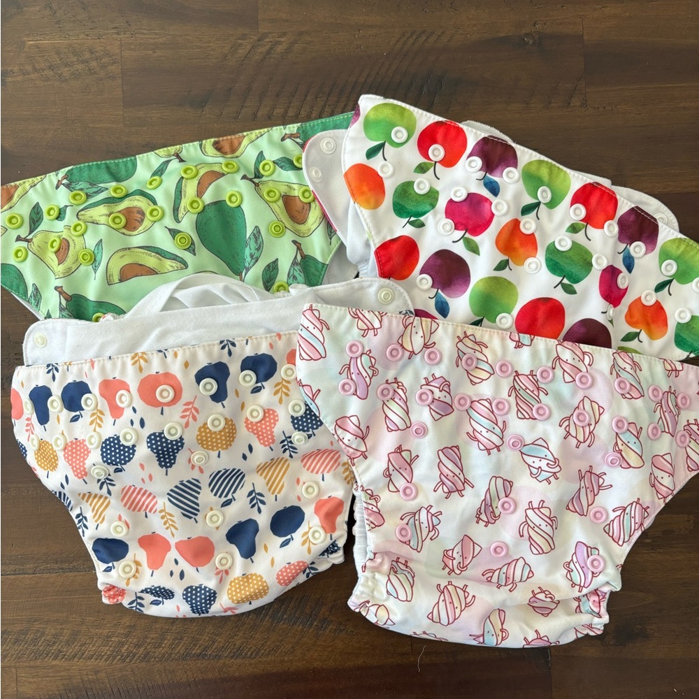 Lot of 4 mama koala cloth diapers